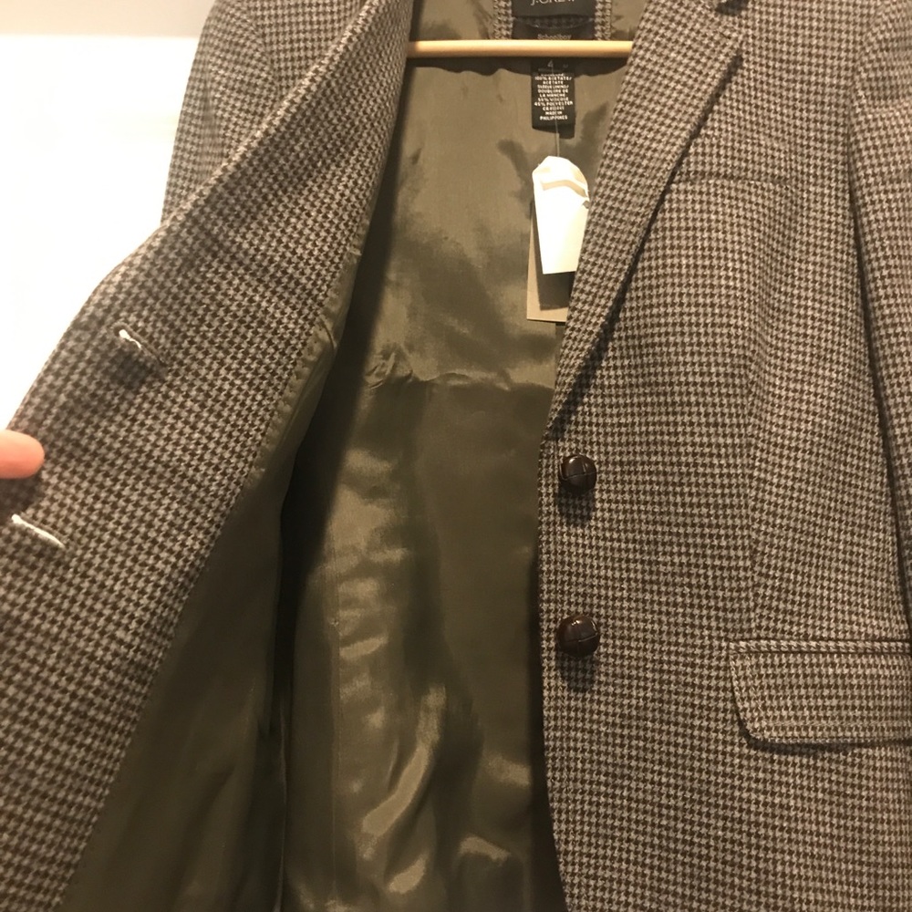 JCrew Houndstooth Blazer